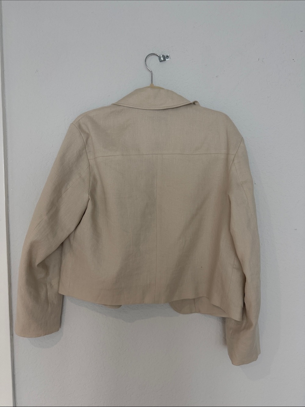 Mango Cream Cropped Button Jacket - Picture 10 of 10